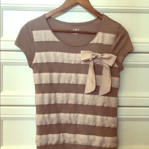 Ann Taylor Loft Bow Tee